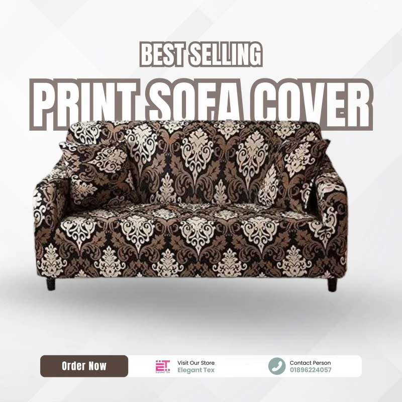 Print Sofa Cover | Jesmin Flower
