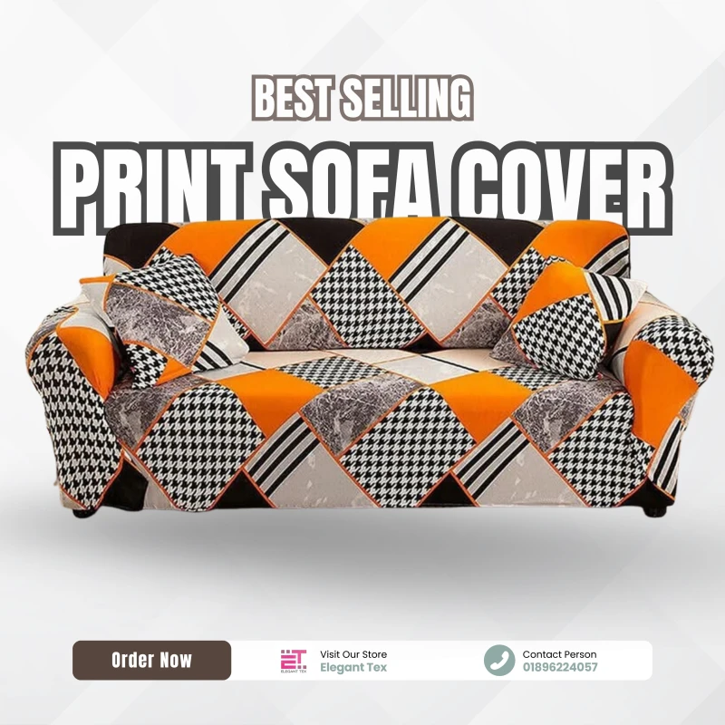 Print Sofa Cover | Jesmin Flower