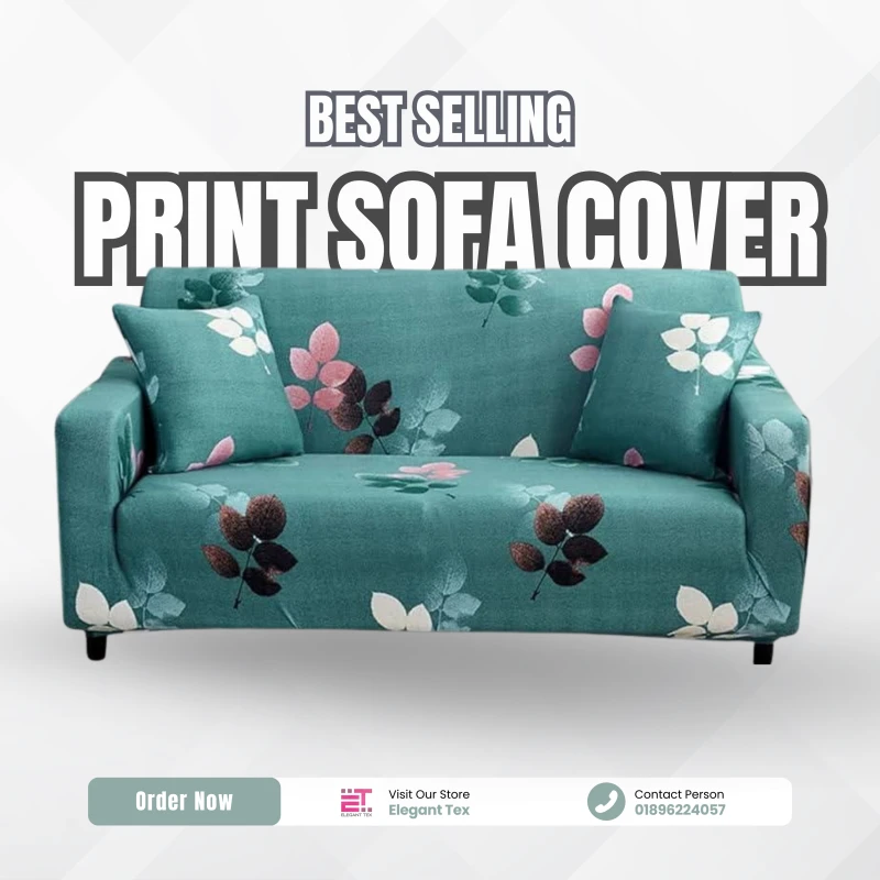Print Sofa Cover | Jesmin Flower