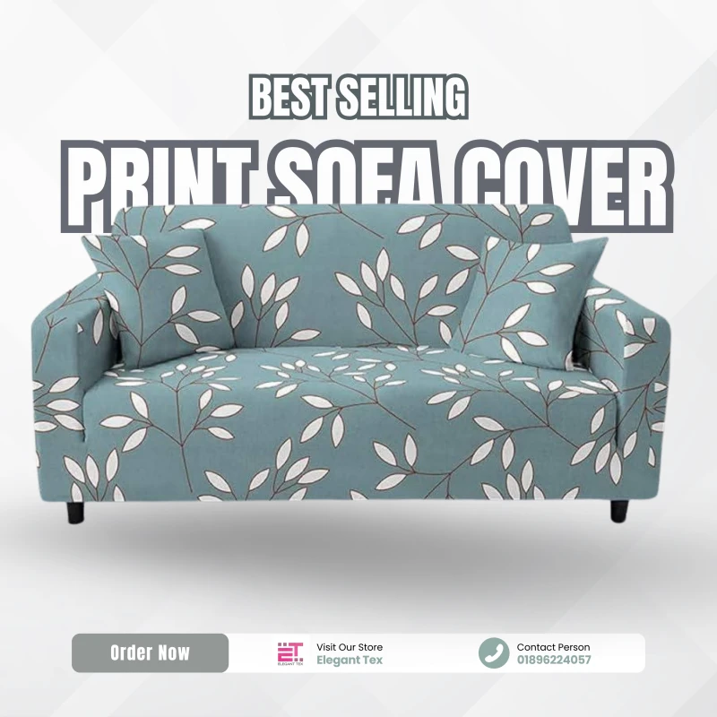Print Sofa Cover | Jesmin Flower