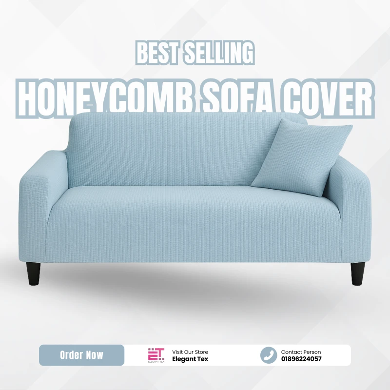 Honey Comb Sofa Cover | Paste Color
