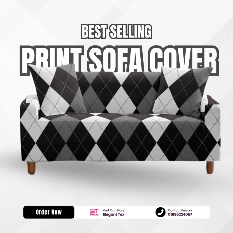 Print Sofa Cover | Jesmin Flower