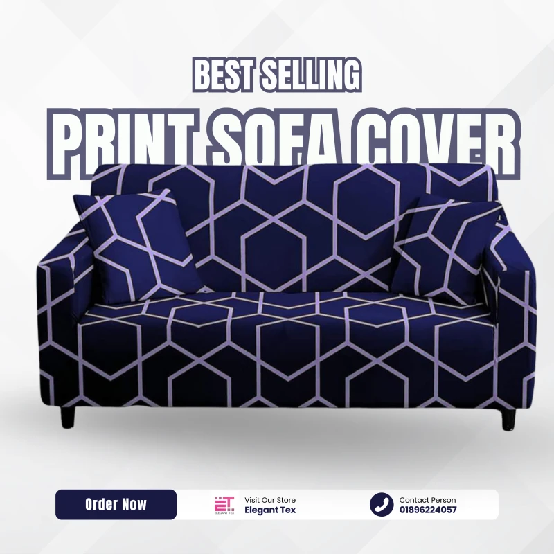 Print Sofa Cover | Jesmin Flower