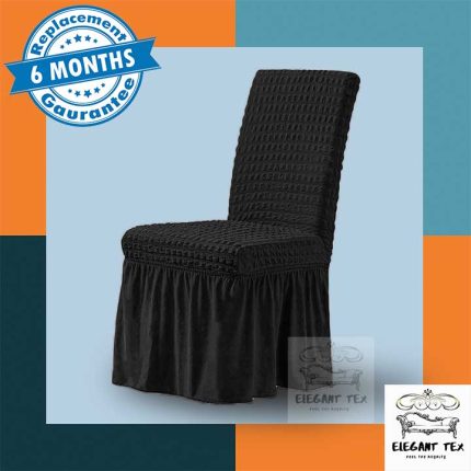 Single Chair Cover Black Color