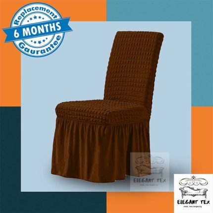 Single Chair Cover Coffee Color