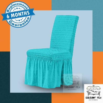 Single Chair Cover Cyan Color