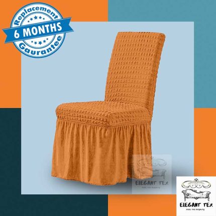 Single Chair Cover Deep Brown Color
