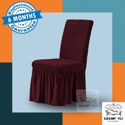 Single Chair Cover Deep Maroon Color