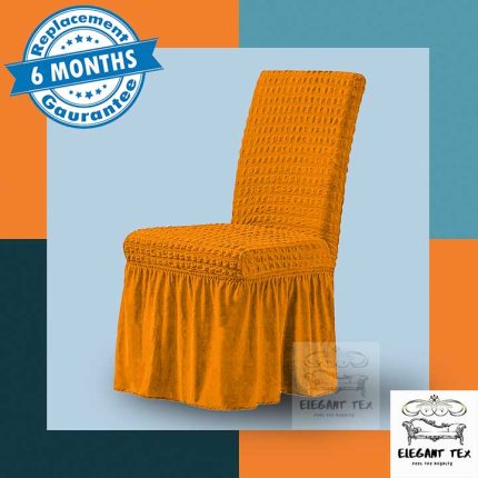 Single Chair Cover Golden Color