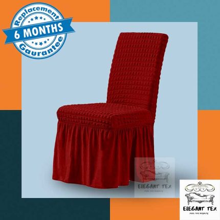 Single Chair Cover Maroon Color