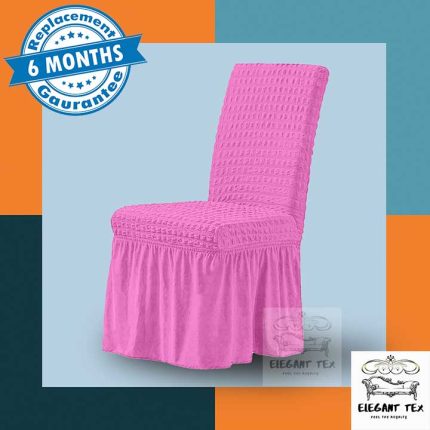 Single Chair Cover Pink Color