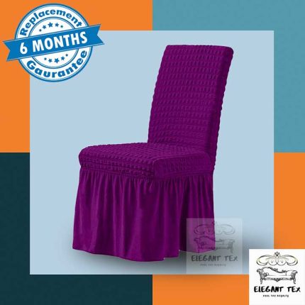 Single Chair Cover Violet Color