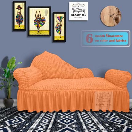 Deep Brown Color Divan Cover