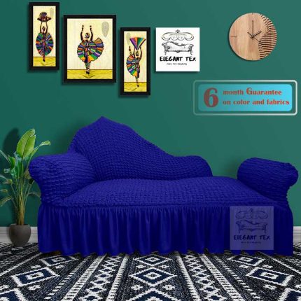 Navy Blue Color Divan Cover
