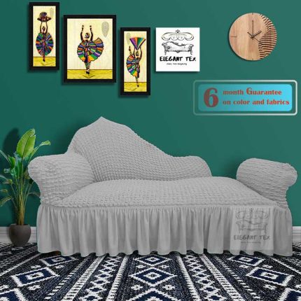 Silver Color Divan Cover
