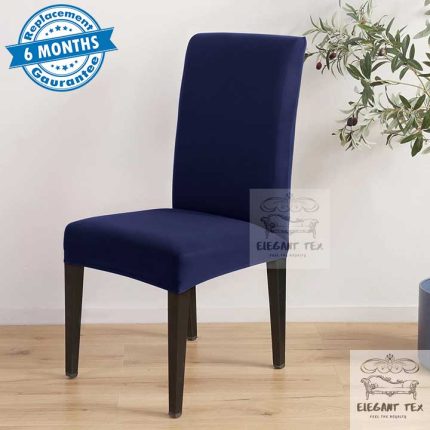 Navy Blue Color 1 Piece Spandex Chair Cover