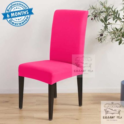 Pink Color 1 Piece Spandex Chair Cover