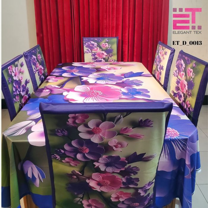 3D Print Dining Table & Chair Cover | 6 piece Chair & 1 Piece Dining Table Cover | ET_D_0013