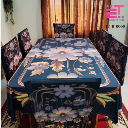 3D Print Dining Table & Chair Cover | 6 piece Chair & 1 Piece Dining Table Cover | ET_D_0006