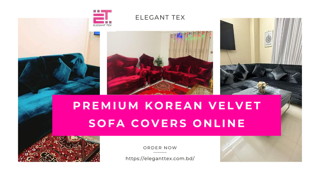 Buy Premium Korean Velvet Sofa Covers Online