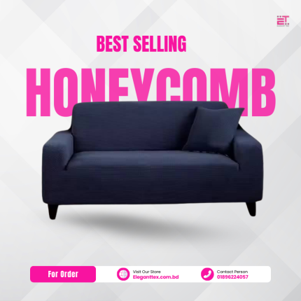 Honey Comb Navy Blue