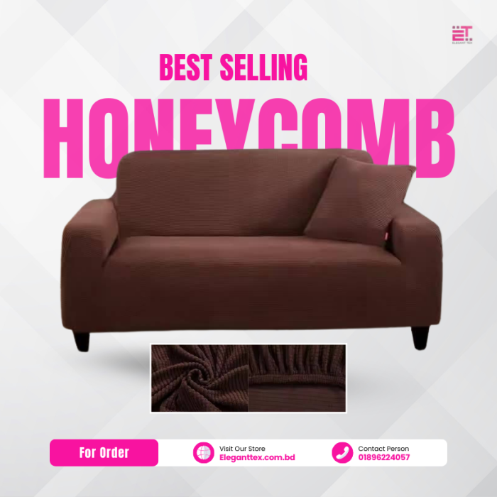 Special Honeycomb Sofa Cover | Elegant Tex 