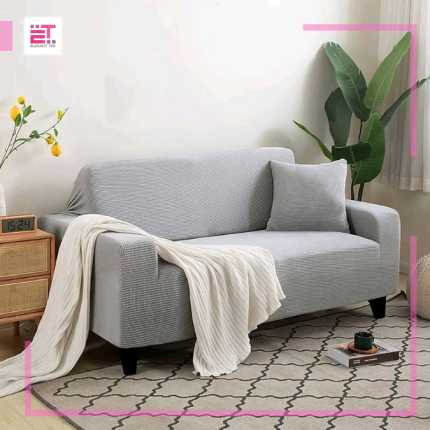 Special Honeycomb Sofa Cover 2+2+1 / 3+1+1 Set SilverColour | HC 005