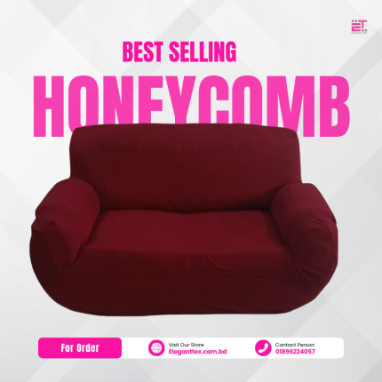 Honeycomb Sofacover Maroon