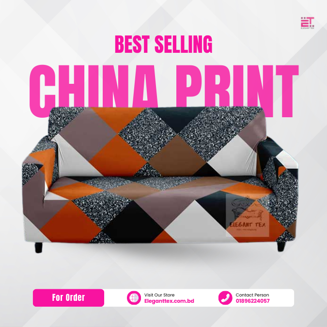 Best Selling China Print Sofa Cover 2+2+1 / 3+1+1 Set